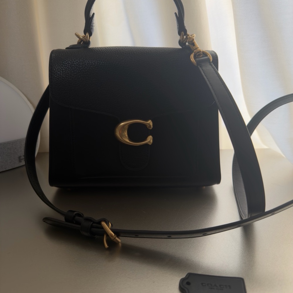 Coach Tabby Top Handle 20 Crossbody Bag with Gold Accents